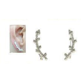.925 Flower Ear Crawler Earrings S-BA-CAE790